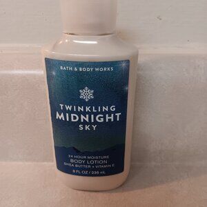 Bath & Body Works Twinkling Midnight Sky Body Lotion 8 oz. Gently used